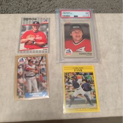 Carlton Fisk 4 Card Lot 