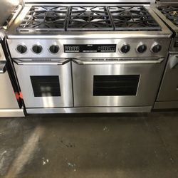 Dacor 48” Stainless Steel Double Oven Gas Range Stove 