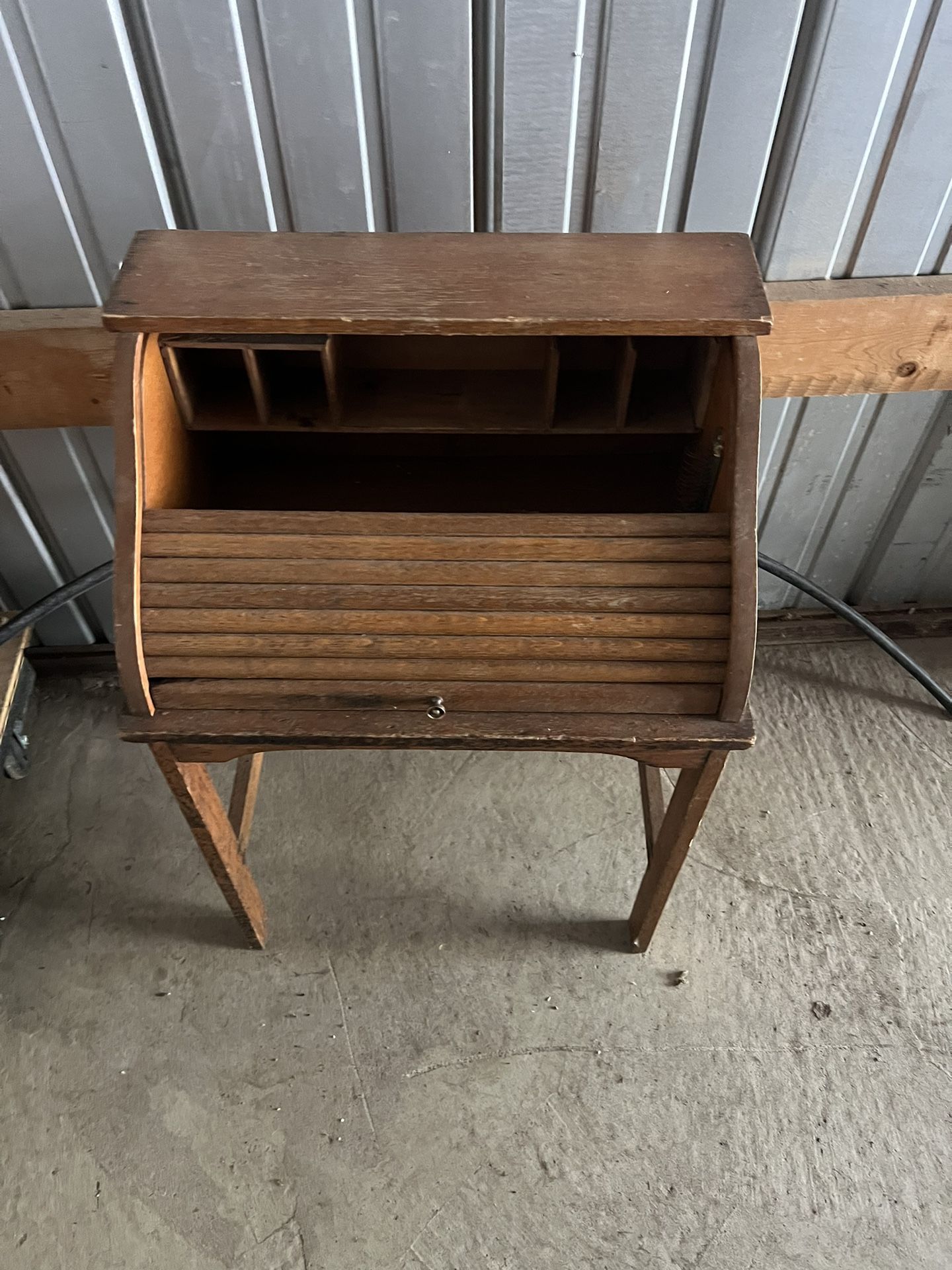 Two children’s rockers One roll top desk child