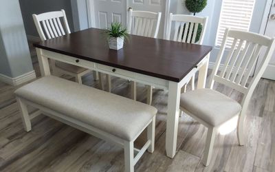 Beautiful farmhouse dining table