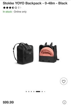 NEW Stokke YOYO backpack for stroller