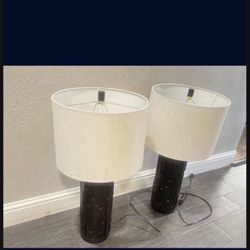 Night Stand Lamps In Very Good Condition $80 For Both
