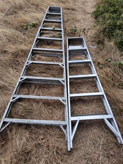 1. 10ft. Ladder and 1. 6ft Ladder Read description