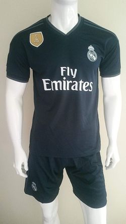Adult Medium Real Madrid Soccer Uniform-Uniformes De Futbol