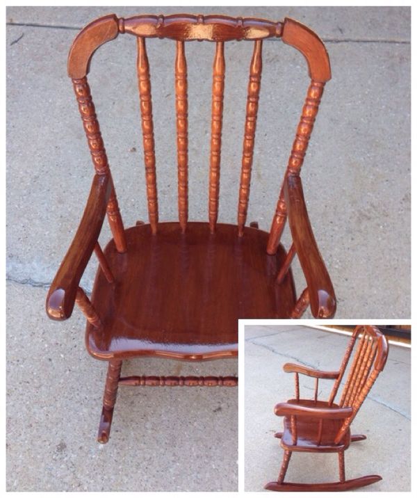 Vintage Rocking Chair Jenny Lind Cherry Finish Wooden Children Rocker For Sale In Coppell Tx Offerup