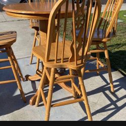Pub Dining Table With 4 Chairs 