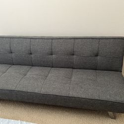 Modern Gray Fabric Sleeper Sofa – Comfortable & Stylish