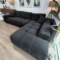 Blqck Modern Sectional Sofa 🛋 Minimalist 