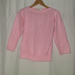 La Mouche Pink Crewneck Sweatshirt Size M