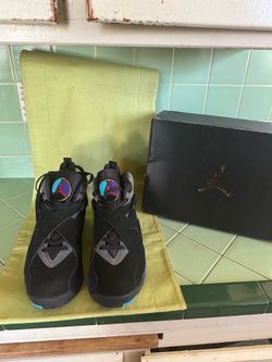 Nike Air Jordan 8 Retro Aqua Black Concord Mens Size 9.5-Brand New