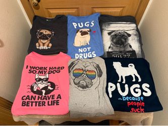 Pug tshirt bundle XL
