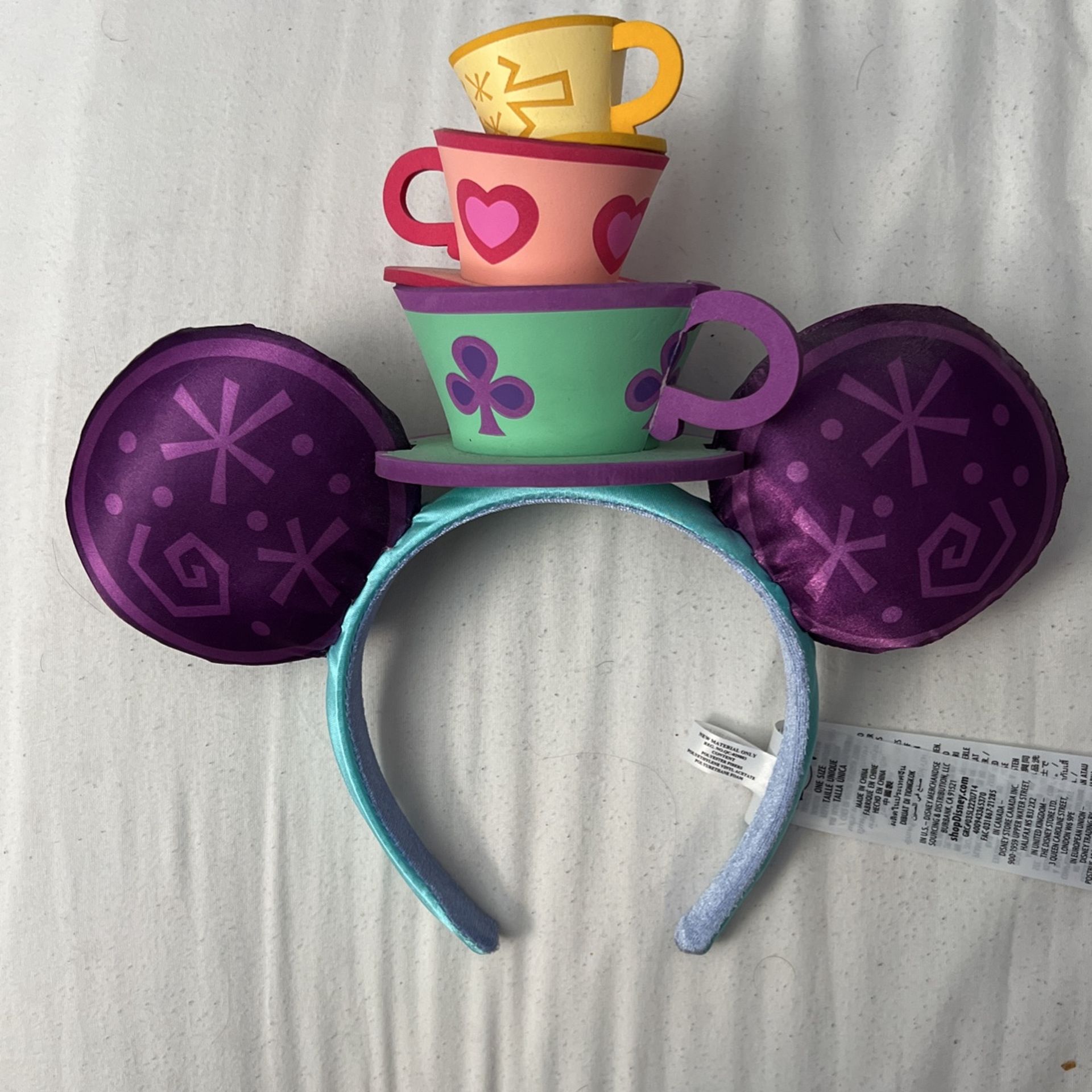 Disney Ears Headband Tea Cup 50th Anniversary