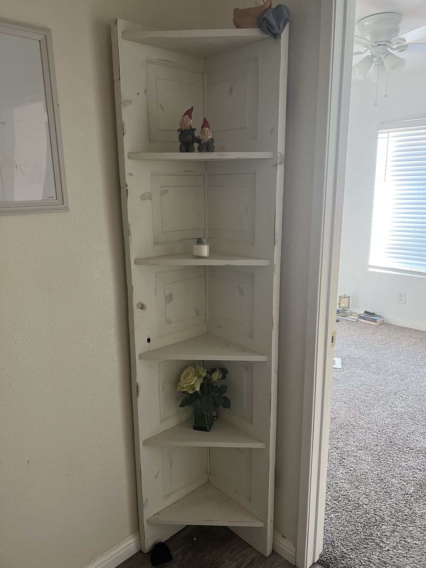 Barnwood Door Corner Shelf