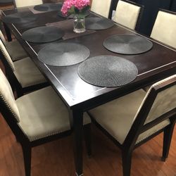 8 Dining Chairs and Table