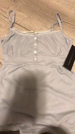 blue babydoll top