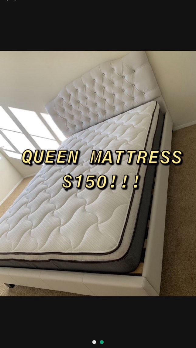 BRAND NEW PILLOW TOP MATTRESSES ✅ COLCHONES NUEVOS PILLOW TOP 💯‼️ QUEEN SIZE $150 ❌ $210 With Box Spring FULL SIZE $140❌ $200 With Box Spring💥