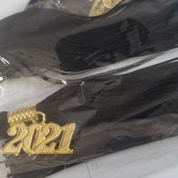 Graduation Tassel Academic Graduation Tassel with 2022 Year Charm Ceremonies Accessories for Graduates (Black)

