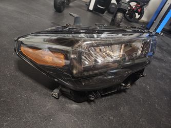 TCMBST TRD Pro-Style LED Headlights | Clear DRL - BLACK Fits 2016-2023 Toyota Tacoma