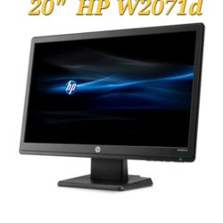 Like New HP 20" LED Monitor Only 282 Backlight Hours Used!