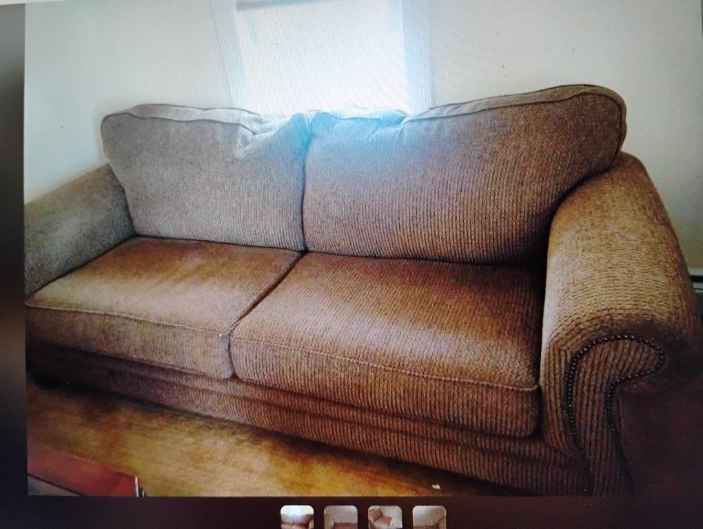 Three Piece, Couch, Loveseat, Ottoman See Pics And Notes!
