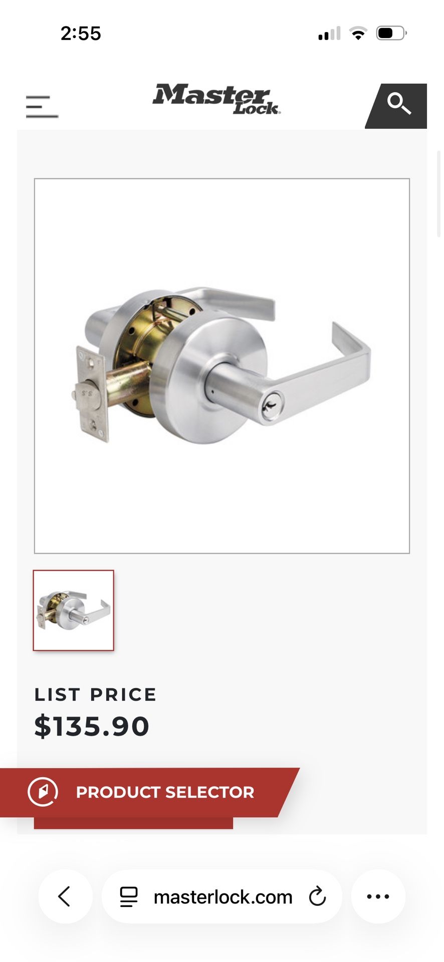 Master lock Door Hardware