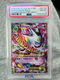 Pokémon M Gengar PSA 8 $520$500 Cash coin flip