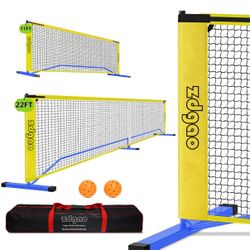 Pickleball Net Set for Driveway, 22FT Regulation Size Pickleball Net 