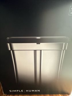 SIMPLEHUMAN 58L Sensor Recycler Trash Can New In Box- retails for $300+