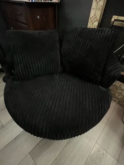 Revolving soft chair