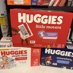 Huggies Diapers And Wipes Size 4