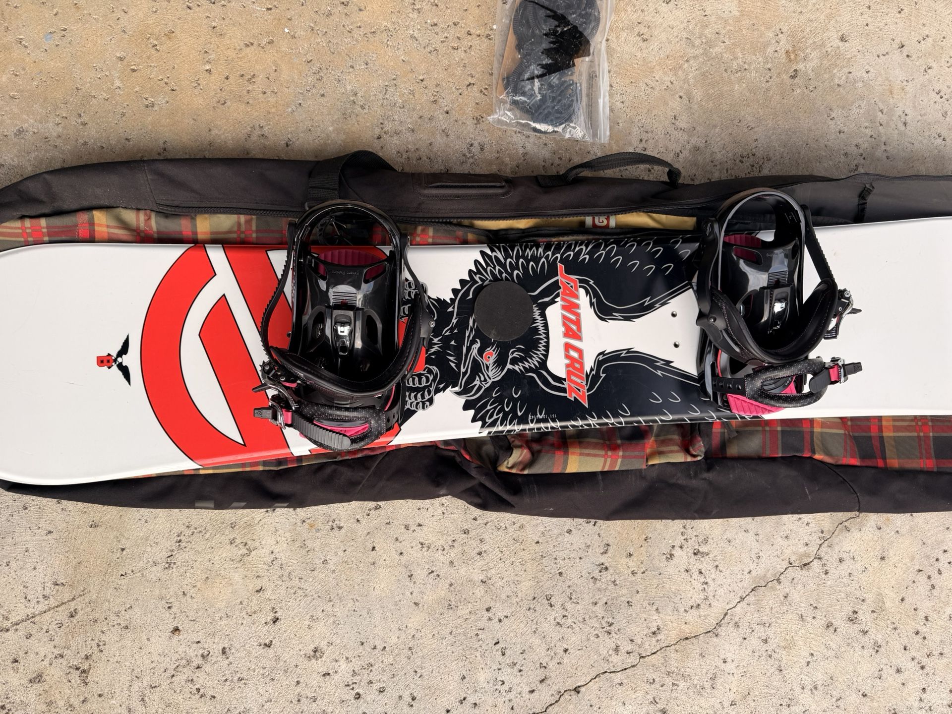 K2 Snowboard 151cm With K2 Charm Bindings And Burton Bag
