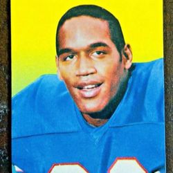 Super Nice Pair Of Vintage 1970 O.J.Simpson Rookie Cards & Bonus 1975 NFL Scoring Leaders Card O.J.Simpson & Chuck Foreman NEAR MINT/ MINT 