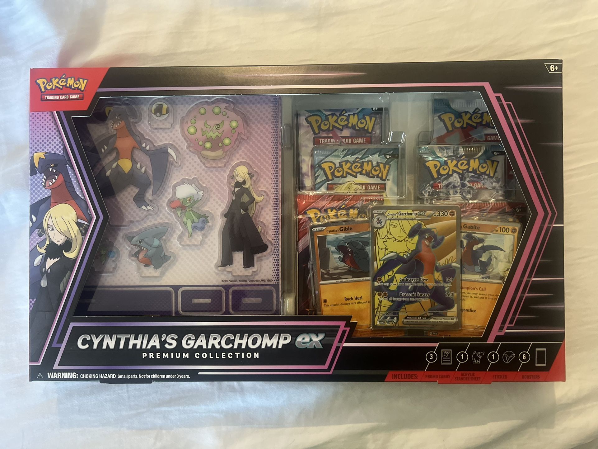 Cynthia’s Garchomp ex Premium Collection Box – Sealed Pokémon Set