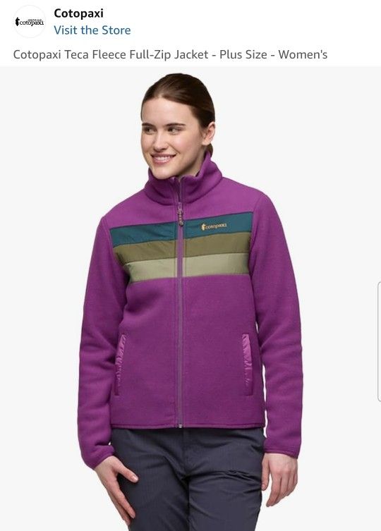 NWT, WOMEN'S COTOPAXI TECA FLEECE SZ XL. Tag price $120