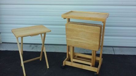 Set 4. Folding Eating trays