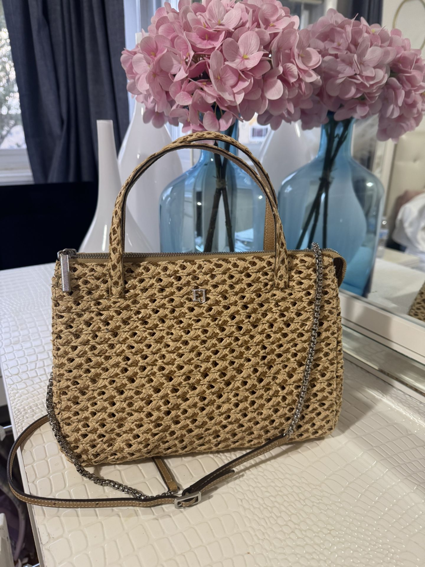 Eric Javits rafia Shoulder Bag, Perfect Conditions.. 