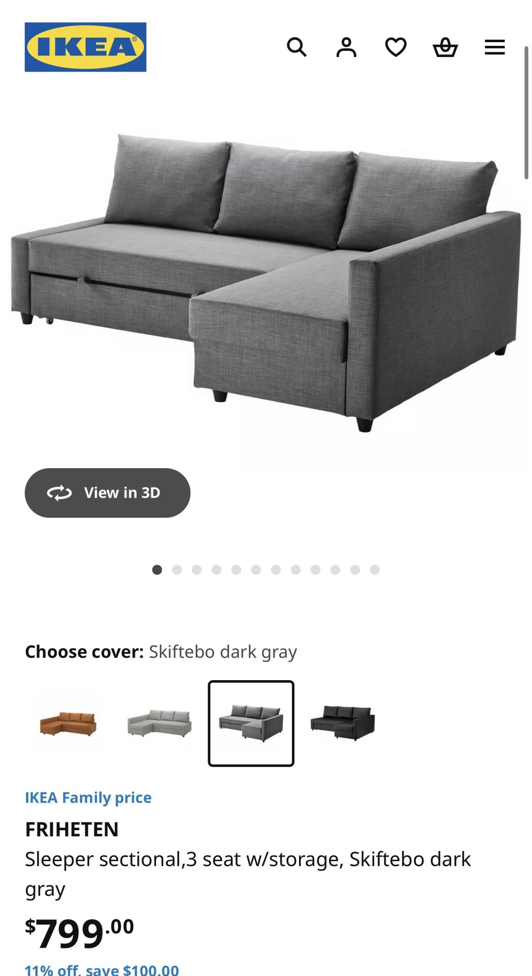 IKEA Sleeper Sectional