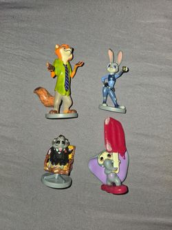 4 piece zootopia  playset