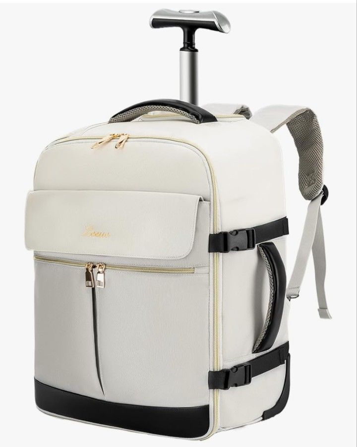LOUEO Travel Rolling Backpack