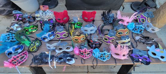 40 Brand New Masks (Perfect For Halloween Or Costume Parties)