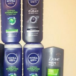 Men's Nivea, or Dove Body wash- $4 Each 