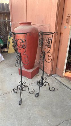 Two garden holders
