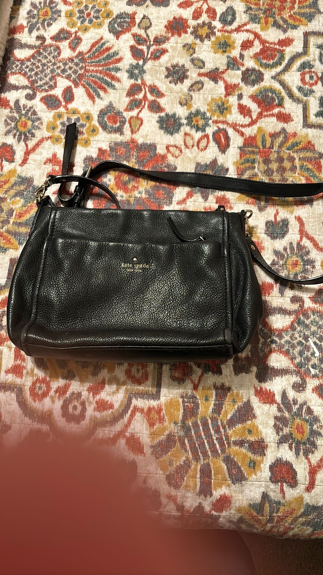 Kate Spade Black Leather Shoulder Bag