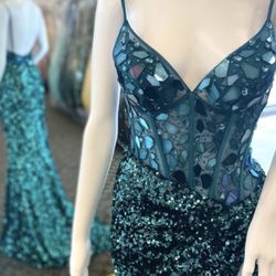 Sparkly Aqua Dress