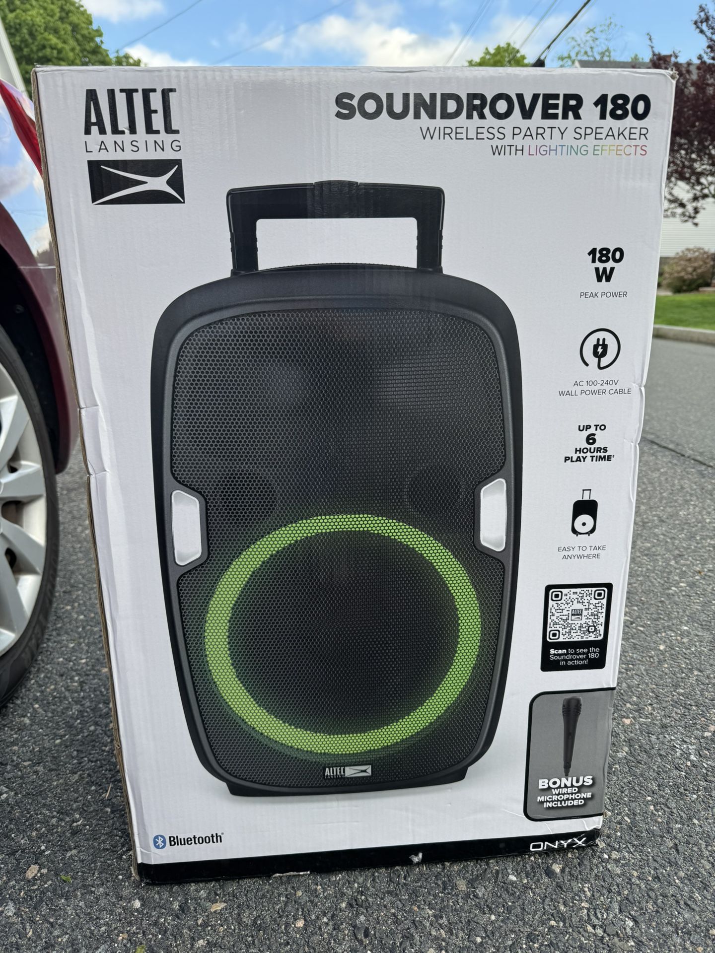 Altec Lansing SoundRover Bluetooth Wireless Rechargeable PA Speaker System