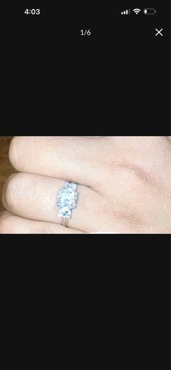 Cushion Cut Real Diamond Engagement Ring