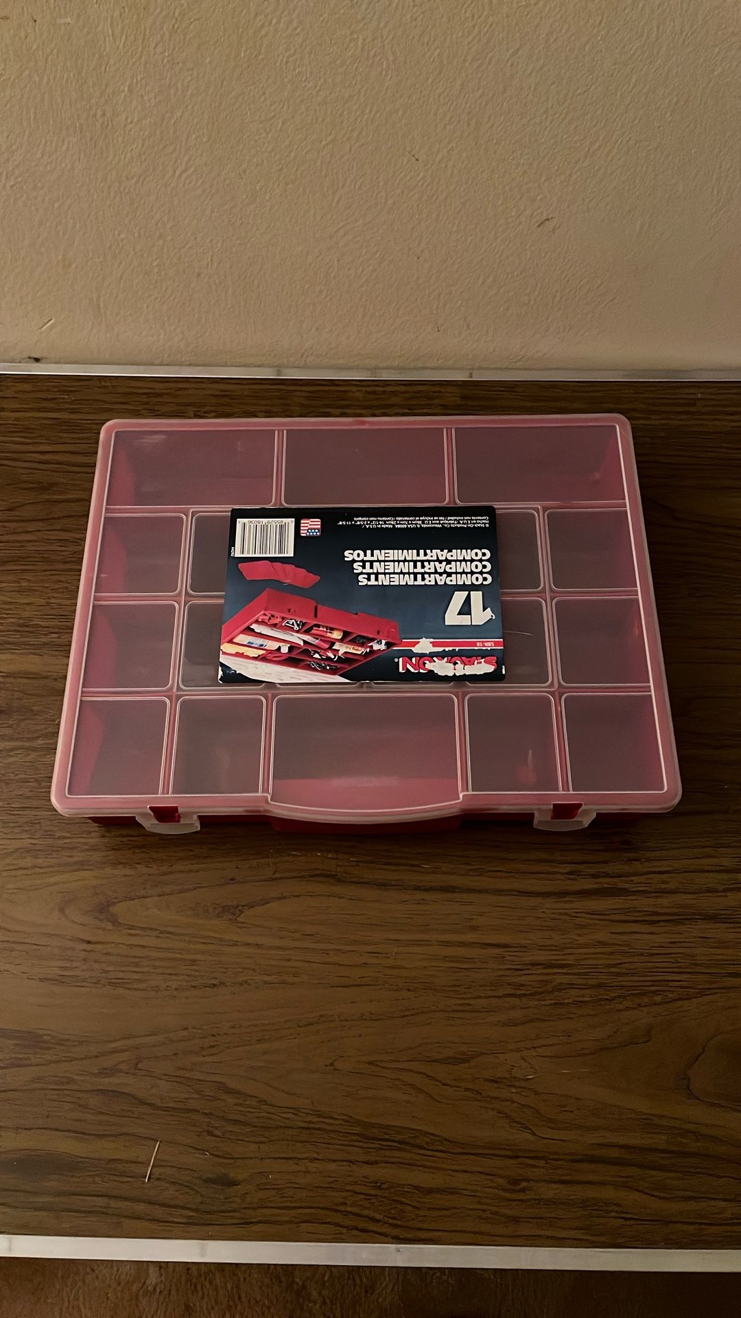 Adjustable Compartment Hardware Organizer Box With Dividers - Durable Plastic Screw Organizer For Nuts, Bolts, Screws, Nails, and Small Hardware