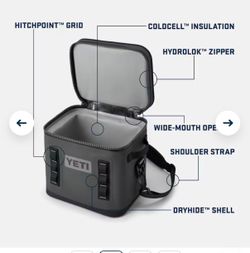 Charcoal yeti cooler flip 8