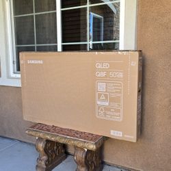 New 50 Inch QLED Samsung Q8F Smart TV 4K UHD with 120 Hz refresh rate. Brand new in the box.