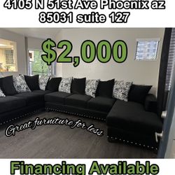 Sectional Brand New Black 